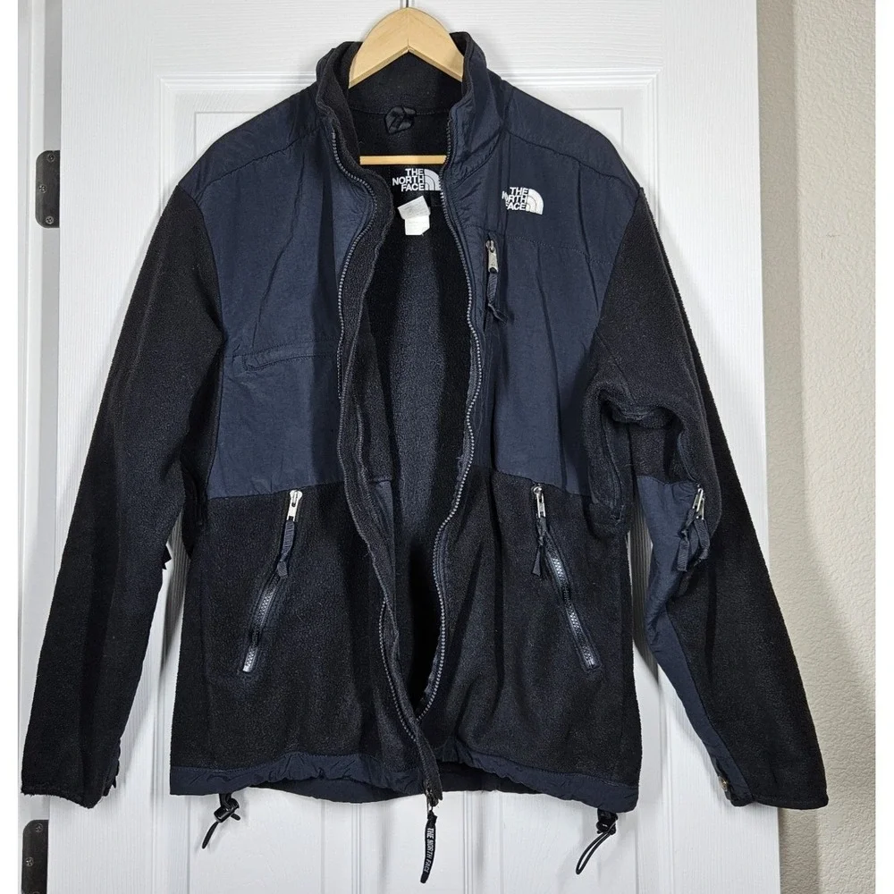 The North Face Men's Denali Black Polartec Fleece Pit Zip Full Zip Jacket Large